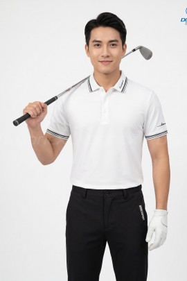 Áo thể thao nam MC-9156 Trắng phối đen